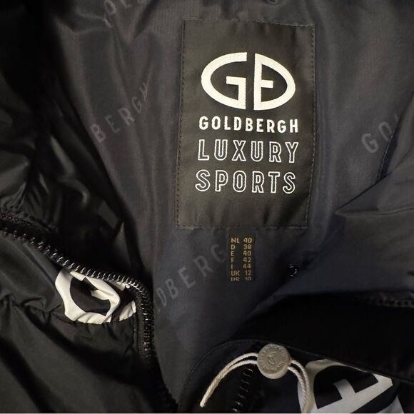Goldbergh Snowflake Porter Jacket Black US 10 NWT waterproof ski jacket puffer - Picture 3 of 7